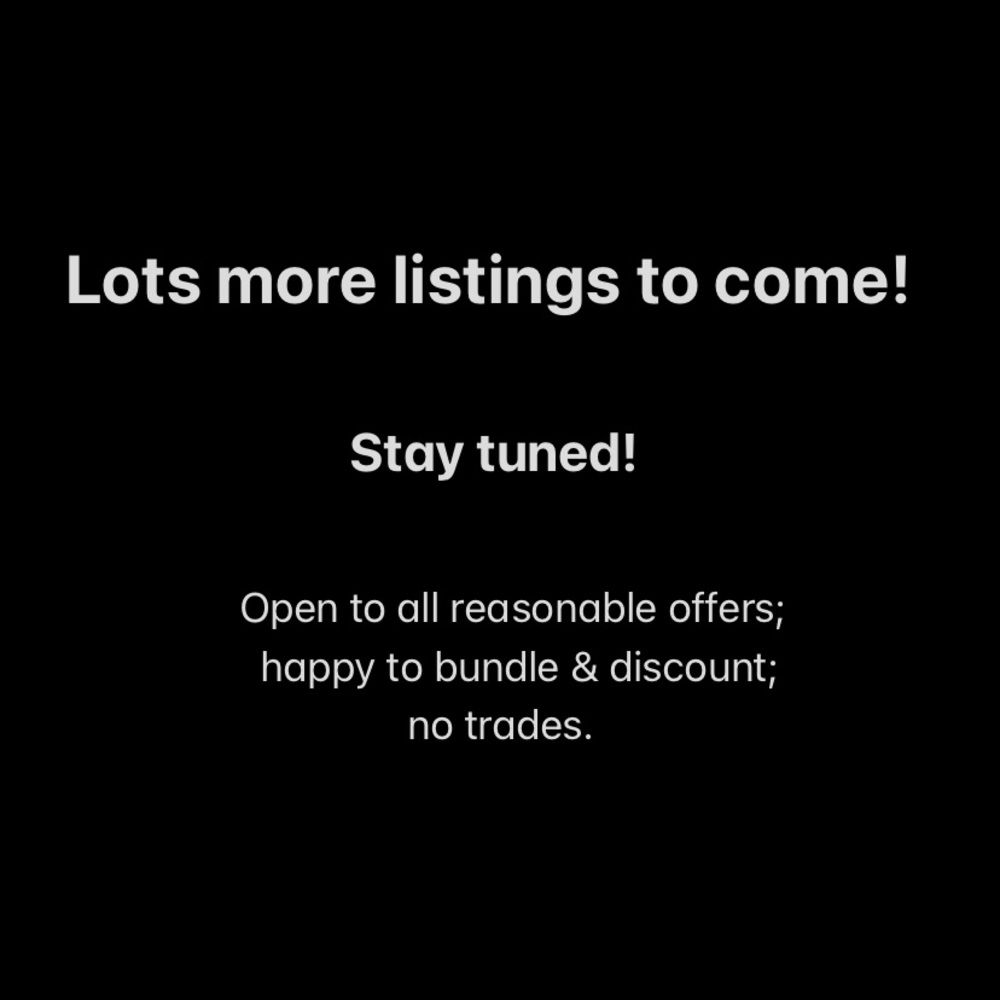 More listings coming soon— happy to bundle & open to all reasonable offers!